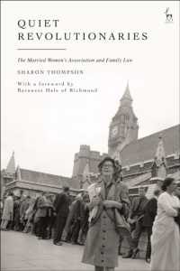 Quiet Revolutionaries : The Married Women's Association and Family Law
