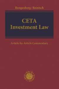 CETA Investment Law : Article-by-Article Commentary