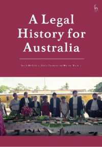 オーストラリア法制史<br>A Legal History for Australia