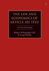 ＥＵ機能条約（TFEU）第102条の法と経済学（第３版）<br>The Law and Economics of Article 102 TFEU （3RD）
