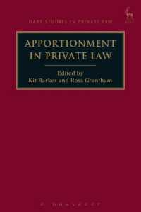 Apportionment in Private Law (Hart Studies in Private Law)