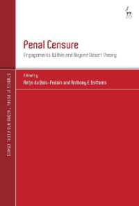 Penal Censure : Engagements within and Beyond Desert Theory (Studies in Penal Theory and Penal Ethics)