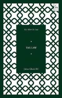 租税法の主要概念<br>Key Ideas in Tax Law (Key Ideas in Law)
