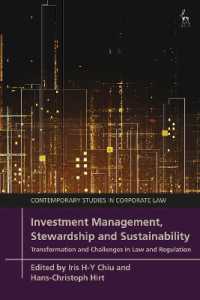 Investment Management, Stewardship and Sustainability : Transformation and Challenges in Law and Regulation (Contemporary Studies in Corporate Law)