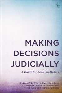 司法上の意思決定：実践ガイド<br>Making Decisions Judicially : A Guide for Decision-Makers