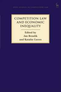 Competition Law and Economic Inequality (Hart Studies in Competition Law)