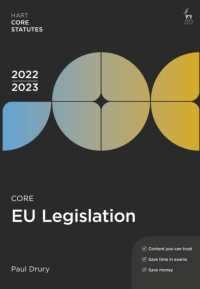 Core EU Legislation 2022-23 (Hart Core Statutes) （7TH）
