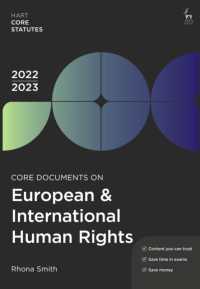 Core Documents on European & International Human Rights 2022-23 (Hart Core Statutes) （8TH）