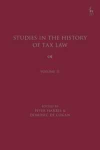 租税法史研究・第１１巻<br>Studies in the History of Tax Law, Volume 11 (Studies in the History of Tax Law)