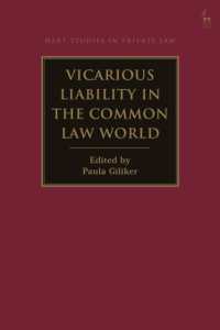 Vicarious Liability in the Common Law World (Hart Studies in Private Law)