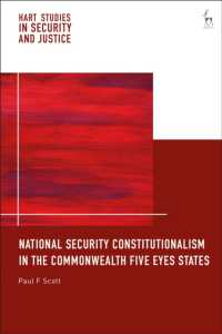 National Security Constitutionalism in the Commonwealth Five Eyes States (Hart Studies in Security and Justice)