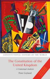 英国憲法の文脈分析（第５版）<br>The Constitution of the United Kingdom (Constitutional Systems of the World) （5TH）