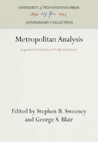 Metropolitan Analysis : Important Elements of Study and Action (Anniversary Collection)