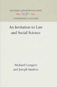 An Invitation to Law and Social Science (Anniversary Collection)