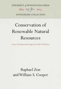 Conservation of Renewable Natural Resources : Some Fundamental Aspects of the Problem (Anniversary Collection)