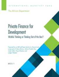 Private Finance for Development (Departmental Papers)