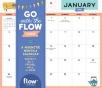 Go with the Flow 2020 Calendar : A Magnetic Monthly Calendar Perfect for a Fridge, Wall, or Desk （DES WAL）