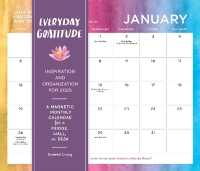 Everyday Gratitude: Inspiration and Organization for 2025 : A Magnetic Monthly Calendar for a Fridge, Wall, or Desk