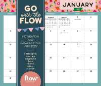 Go with the Flow: Inspiration and Organization for 2027 : A Magnetic Monthly Calendar for Fridge, Wall, or Desk