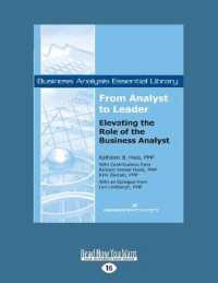 From Analyst to Leader : Elevating the Role of the Business Analyst （Large Print）