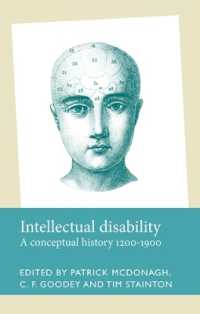 Intellectual Disability : A Conceptual History, 1200-1900 (Disability History)