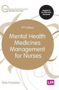 Mental Health Medicines Management for Nurses (Transforming Nursing Practice Series) （3RD）