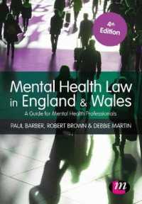 Mental Health Law in England and Wales : A Guide for Mental Health Professionals (Mental Health in Practice Series)