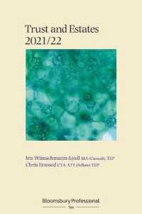 Bloomsbury Professional Trusts and Estates 2021/22 (Core Tax Annuals) -- Paperback / softback