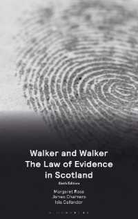 Walker and Walker the Law of Evidence in Scotland （6TH）