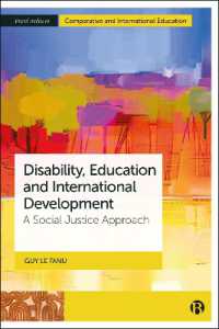 Disability, Education and International Development : A Social Justice Approach (Bristol Studies in Comparative and International Education)