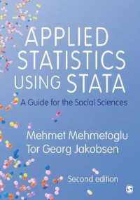 Stataによる応用統計学：社会科学のためのガイド（第２版）<br>Applied Statistics Using Stata : A Guide for the Social Sciences （2ND）
