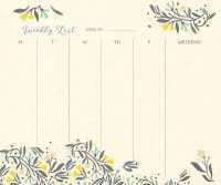 Floral Charm 2018 Weekly To-Do Calendar : With Magnet
