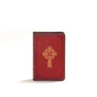 KJV Large Print Compact Reference Bible， Celtic Cross Crimson LeatherTouch
