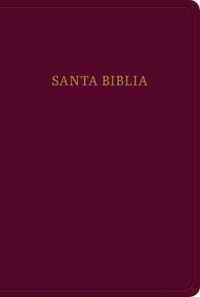 RVR 1960 Biblia letra grande tamaño manual, borgoña imitación piel