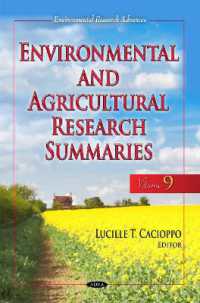 Environmental & Agricultural Research Summaries (with Biographical Sketches) : Volume 9 -- Hardback 〈9〉