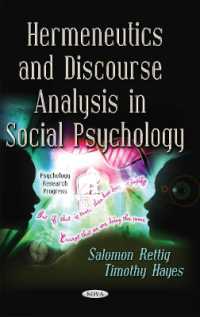 Hermeneutics & Discourse Analysis in Social Psychology -- Paperback / softback