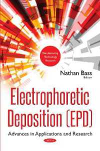 Electrophoretic Deposition (Epd) : Advances in Applications & Research -- Paperback / softback