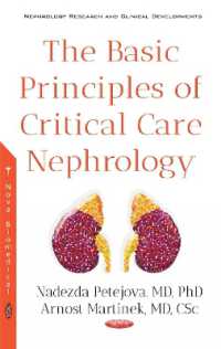 Basic Principles of Critical Care Nephrology -- Hardback