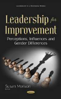 Leadership for Improvement : Perceptions, Influences and Gender Differences -- Hardback