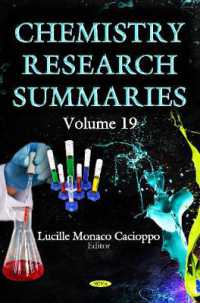 Chemistry Research Summaries : Volume 19 -- Hardback 〈19〉