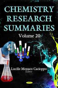 Chemistry Research Summaries Volume 20 (With Biographical Sketches) -- Hardback 〈20〉