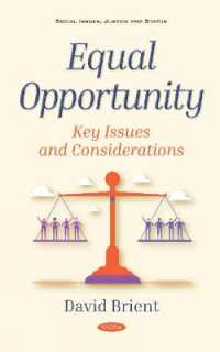Equal Opportunity : Key Issues and Considerations -- Hardback