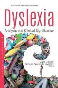 Dyslexia : Analysis and Clinical Significance -- Paperback / softback