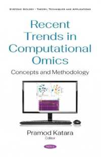 Recent Trends in Computational Omics : Concepts and Methodology -- Hardback