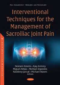Interventional Techniques for the Management of Sacroiliac Joint Pain -- Paperback / softback