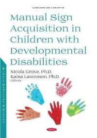 Manual Sign Acquisition in Children with Developmental Disabilities -- Paperback / softback