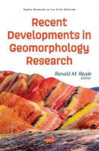 Recent Developments in Geomorphology Research -- Paperback / softback