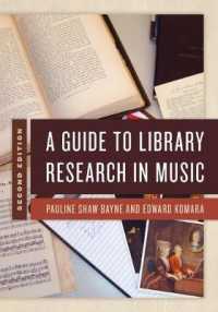 音楽学のための図書館調査法（第２版）<br>A Guide to Library Research in Music （2ND）
