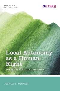 Local Autonomy as a Human Right : The Quest for Local Self-Rule (Studies in Social and Global Justice)