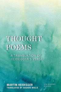 Thought Poems : A Translation of Heidegger's Verse (New Heidegger Research)